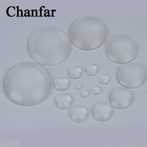 50mm 고품질 투명 투명 라운드 유리 카보 숑 - Product Image 4