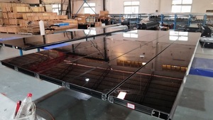 <span class=keywords><strong>Porte</strong></span> de <span class=keywords><strong>garage</strong></span> moderne industrielle sur mesure, automatique, en aluminium et verre transparent, étanche, finie, pour maisons privées - Product Image 3