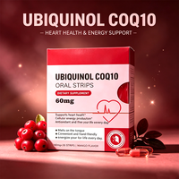 Bandes orales de CoQ10 Ubiquinol à marque privée OEM 60mg à dissolution rapide pour le soutien de la santé cardiaque, saveur mangue