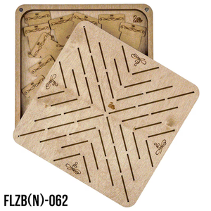 Contenedor de madera contrachapada Pafu para costura, organizador moderno de punto de cruz, soporte de hilos de bordado con 46 bobinas de hilo - Product Image 3