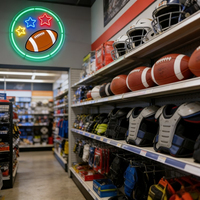 Neonawall Wholesalers Enseigne néon LED de football américain, à intensité variable, alimentée par USB, décoration murale pour bar sportif, achat en gros pour entreprises