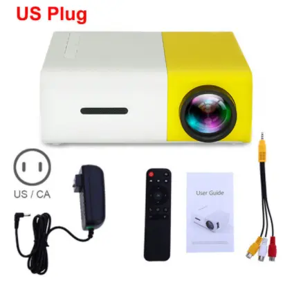 Factory Direct Mini Supplier Wifi Beam Mobile Pocket Yellow Projector