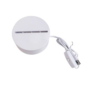 16 màu sắc ánh sáng <span class=keywords><strong>ABS</strong></span> Led Cơ sở với điều khiển từ xa RGB màu nứt Vòng cơ sở với USB phí Cáp - Product Image 3