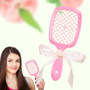 Nuovo prodotto Spot nastro cavo pettine per capelli con profumo all'ingrosso della fabbrica spazzola per capelli cava districante pettine per parrucchieri regali - Product Image 3