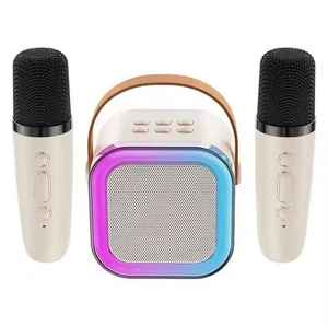 Mini Altavoz Portátil Recargable K12, Micrófono Dual, Luces LED RGB, Reloj Despertador, Control por Voz, para 5.<span class=keywords><strong>3</strong></span>, 5-10W, 20 Horas - Product Image 2