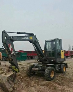 Excavadora de Ruedas Usada EW60C de 6 Toneladas en Oferta, Equipo de Construcción Hidráulico Diésel para Movimiento de Tierras - Product Image 3