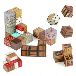 Creative Montessori Magnetic <b>Building</b> Cubes STEM Sensory Educational Plastic Construction Learning <b>Blocks</b> Gift Set Children - Product Image 6