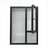Ventanas abatibles de aluminio de alta calidad con rotura de puente térmico para villa