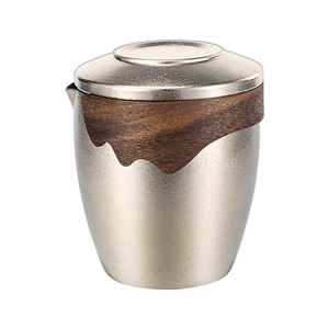 Pure Titanium Travel <b>Tea</b> <b>Set</b> 1 Pot 3 Cups Lightweight Outdoor Kung Fu <b>Tea</b> Brewing <b>Set</b> - Product Image 2
