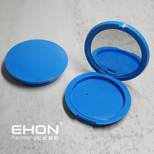 Single Pan Blush Case Custom Empty <b>Compact</b> Powder Case ABS Plastic Press Powder Container Makeup Packaging - Product Image 5