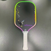 Raquette de pickleball en fibre de carbone T700 avec logo personnalisé, ruban de sensibilisation pour collectes de fonds caritatives et événements de dons sportifs scolaires