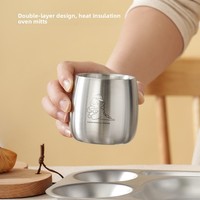 Bouteille d'eau isotherme à double paroi en acier inoxydable 304, motif dessin animé mignon, gravure laser colorée, tasse pour enfants