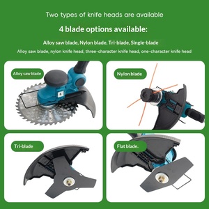 New Lawn Mower Small Household <b>Weed</b> Trimmer Handheld Rechargeable Lithium Battery Grass Cutter Garden <b>Tool</b> C--253 Lithium Batter - Product Image 2