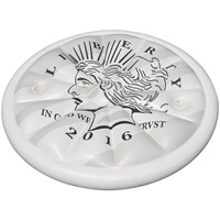 Radeau flottant de piscine gonflable de pièce de dollar d'argent de liberté