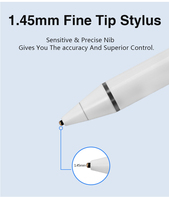 Stylets tactiles à écran souple avec recharge USB en gros, pas chers, pour Android et iOS Apple iPad avec mode économie d'énergie