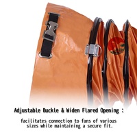 Tuyau flexible spiralé pliable, tube extensible pour l'air avec sangle réglable