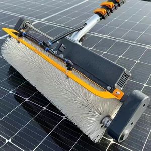 Kit de Brosse sur Perche Télescopique à Alimentation en Eau pour Nettoyage de Panneaux Solaires, Tête de Brosse Rotative à 180 Degrés, Nettoyage de Panneaux Photovoltaïques - Product Image 5