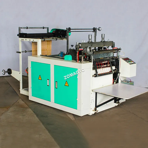 Machine automatique à grande vitesse <span class=keywords><strong>de</strong></span> fabrication <span class=keywords><strong>de</strong></span> sacs <span class=keywords><strong>de</strong></span> shopping thermosoudés et <span class=keywords><strong>de</strong></span> découpe, machine à poinçonner pour sacs en plastique pour t-shirts et gilets - Product Image 2