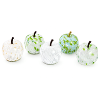 Lampe de table LED en verre Apple avec guirlande lumineuse en fil de cuivre chaud, décoration de printemps et de Pâques, ornement artisanal en verre, souvenir, cadeau