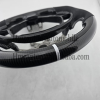 Volant de direction en cuir perforé en fibre de carbone pratique et en vente chaude, compatible avec les voitures Infiniti G27 G37