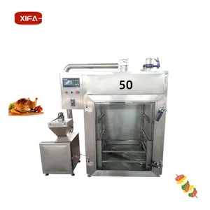 The body is made of stainless steel meat industrial smokers long lasting meat smoking machine