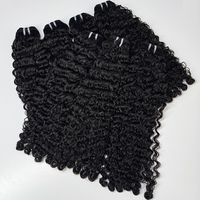 Fasci di Capelli Ricci Birmani Grezzi Vergini Grado 10A, Colore Naturale Lucido, Capelli Umani Morbidi con Ricci Attorcigliati, Doppia Trama, Punte Piene, All'Ingrosso