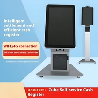 Machine de point de vente en libre-service intelligente tout-en-un de 15.6 pouces pour hôtel et restauration, paiement mobile acceptant la caisse enregistreuse