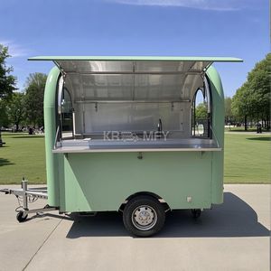 2025 Trucks Trailer For <b>Sale</b> <b>Kitchen</b> Hot Dog Cart Van Ice Cream Retro Car Mobile Fast Food Truck - Product Image 1