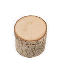 Boîtes rustiques rondes en bois avec couvercle pivotant pour bijoux, boucles d'oreilles, bagues, emballage cadeau avec écorce pour mariage