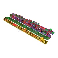 Vente Flash : Parcours d'Obstacles Gonflable L250m en PVC Durable – Approvisionnement Direct Usine pour les Entreprises de Location