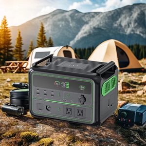 <span class=keywords><strong>UPS</strong></span> 1200W 110V/220V cắm trại ngoài trời năng lượng mặt trời Máy phát điện di động năng lượng mặt trời trạm LiFePO4 pin lithium ngân hàng nhà máy điện - Product Image 2