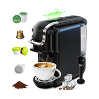 Machine à café automatique multifonctionnelle 5-en-1 19 bars, cafetière à portion individuelle pour usage domestique, type de prise US