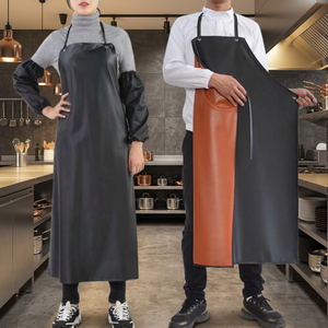 Factory-Promoted Heavy Duty Black <b>PVC</b> Bib <b>Apron</b> for Men Reusable and Dishwasher Waterproof for Cleaning and Fishermen Work - Product Image 4