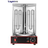 Machine à Kebab Doner à Rotation Automatique Gaz/Électrique, Shawarma Commercial pour Restaurant, Machine à Barbecue Turque à 1, 2, 3, 4 ou 5 Brûleurs