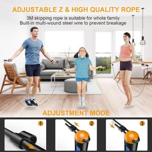 High Quality <strong>Wireless</strong> Skipping <strong>Rope</strong> <strong>Digital</strong> Skipping <strong>Rope</strong> Adjustable Cordless <strong>Jump</strong> <strong>Ropes</strong> for Fitness Adult Children