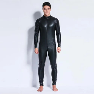 <span class=keywords><strong>Combinaison</strong></span> en similicuir à fermeture éclair longue bidirectionnelle, taille plus M-3XL, <span class=keywords><strong>combinaison</strong></span> sexy pour hommes, <span class=keywords><strong>combinaison</strong></span> de club de nuit, <span class=keywords><strong>combinaison</strong></span> en <span class=keywords><strong>latex</strong></span> - Product Image 1