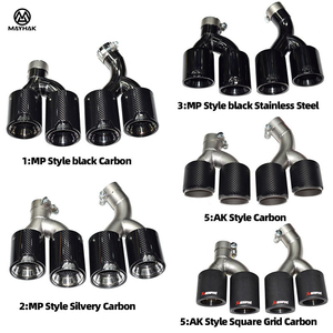 Puntas de Escape de Fibra de Carbono y Acero Inoxidable para <span class=keywords><strong>BMW</strong></span> <span class=keywords><strong>Serie</strong></span> <span class=keywords><strong>4</strong></span> G22 G23 G26 430i <span class=keywords><strong>M440i</strong></span> 2021-2024, Mejora del Difusor Trasero - Product Image 4