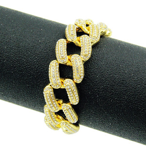 Three-dimensional Cuban chain <b>bracelet</b> <b>bracelet</b> men's hipster nightclub street dancing <b>bracelet</b> - Product Image 1
