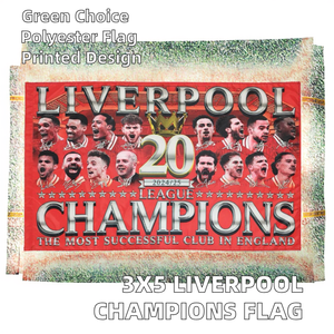 <span class=keywords><strong>Bandera</strong></span> de los Campeones del <span class=keywords><strong>Liverpool</strong></span> de Poliéster de 3x5 Pies, Impresa Digitalmente, Motiva a los Jugadores y Reune a los Aficionados al Fútbol - Product Image 2