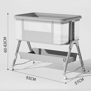 <span class=keywords><strong>Cuna</strong></span> Mecedora para Bebé con Altura Ajustable, <span class=keywords><strong>Cuna</strong></span> Colecho <span class=keywords><strong>Plegable</strong></span> y Portátil, Columpio para Bebé - Product Image 4