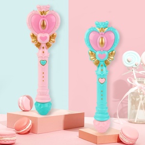 Nuevos juguetes de varita de burbujas al aire libre de verano para niños, máquina de burbujas de varita mágica eléctrica automática con música ligera - Product Image 2
