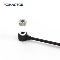Cable de carga magnético de cabeza redonda para Dispositivo inteligente, 7,4mm, alta calidad, 2 pines