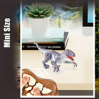 Mini Dinosaurio de Juguete a Control Remoto de 2.4 GHz de Alta Calidad, Simulación de Animal para Educación Infantil con Luces LED y Caminado Eléctrico