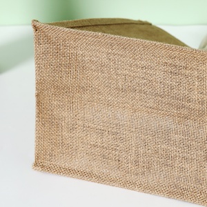 Sacs de courses réutilisables en jute avec logo <span class=keywords><strong>personnalisé</strong></span>, sacs cadeaux en toile laminée pour les packs de bienvenue de mariage - Product Image 6