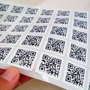 Autocollant en vinyle rectangulaire résistant à la décoloration, bords renforcés, impression numérique, vernissage mat, codes QR pour Facebook Instagram - Product Image 3