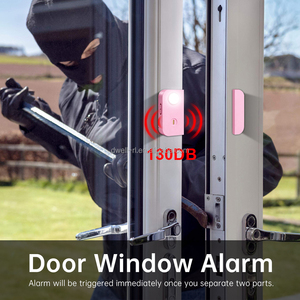 Alarma de puerta con retraso cuando se deja abierto Timbre de puerta Ventana Alarma abierta Cerrar puertas Recordatorio fuerte 130 dB para el hogar Tienda Oficina Escuela - Product Image 6