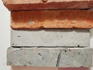 <span class=keywords><strong>Revestimiento</strong></span> de pared antiguo, piezas rojas, con esquinas - Product Image 5