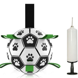 MQL çevre dostu plastik yavru köpek Bite direnci futbol Corgi küçük büyük interaktif evcil hayvan topu oyuncak saç çin - Product Image 3