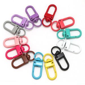 Mùa Xuân khóa có thể mở ra hình chữ nhật Carabiner <span class=keywords><strong>Keychain</strong></span> Túi Clip Clasp kim loại hình bầu dục vòng hình chữ nhật móc khóa - Product Image 1