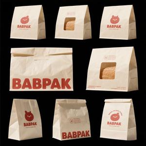 Waterproof Oil Resistant Brown Kraft Paper <b>Bread</b> <b>Bags</b> Heat Seal Kraft Paper <b>Bread</b> <b>Bags</b> with Clear Window for Bakery Packaging - Product Image 4